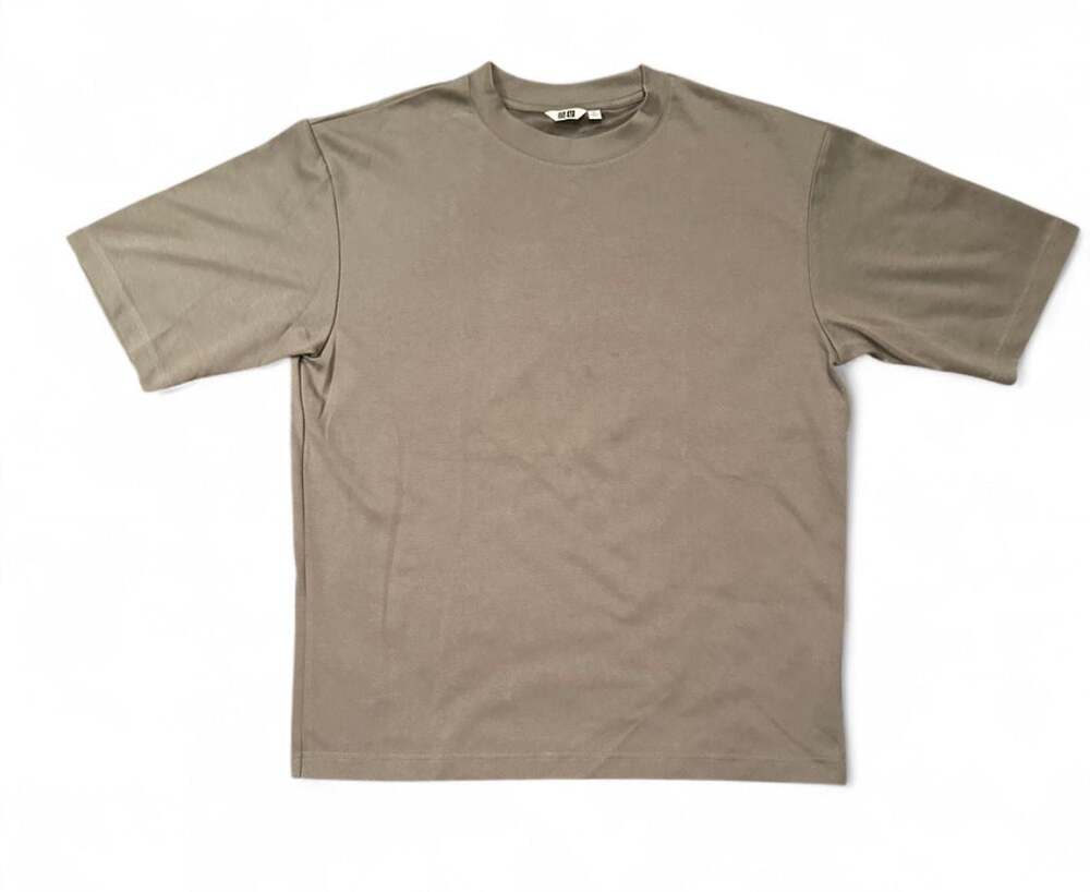 Uniqlo U AIRism Cotton Oversized Crew Neck Half Sleeve T-Shirt